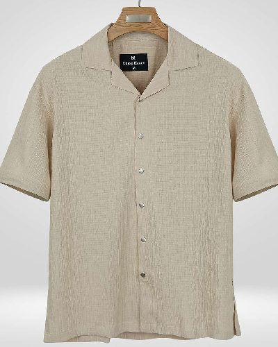 Popcorn Cuban Collar Shirt